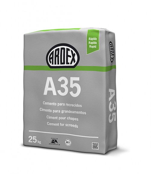 El cemento Ardex 35 para la realización de soleras
